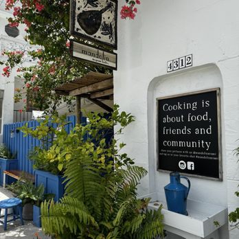 Mandolin Aegean Bistro - Entrance - Mediterranean Near Me - Miami, Florida