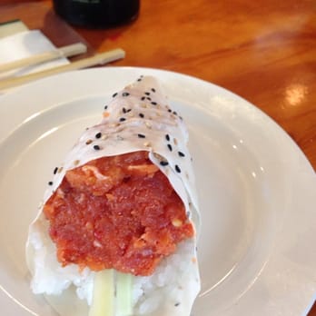 Sushi Town - Amazing spicy tuna hand roll - Japanese Near Me - Costa Mesa, California Sushi Town - Amazing spicy tuna hand roll - Japanese Near Me - Costa Mesa, California