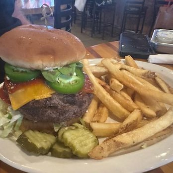 Boondox Bar And Grille - River Road burger with jalapenos - New American Near Me - Otsego, Minnesota