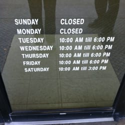 Cox's Jewelry - Yelp hours are not correct. This is the actual hours! I recommend this place, He was very helpful and really knew his stuff!
