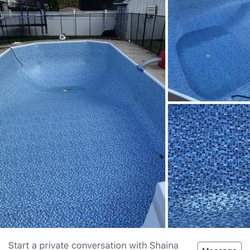 Tru-Blue Pool Service - This a liner we installed for new home owners and it is called a all over liner .
