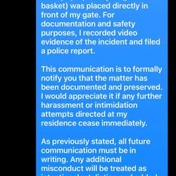 Porter Scott - Text I sent before Dylan blocked me to avoid a paper trail.
