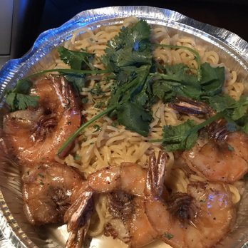 Nguyen's Kitchen - Garlic noodles with jumbo shrimp - Vietnamese Near Me - Costa Mesa, California Nguyen's Kitchen - Garlic noodles with jumbo shrimp - Vietnamese Near Me - Costa Mesa, California
