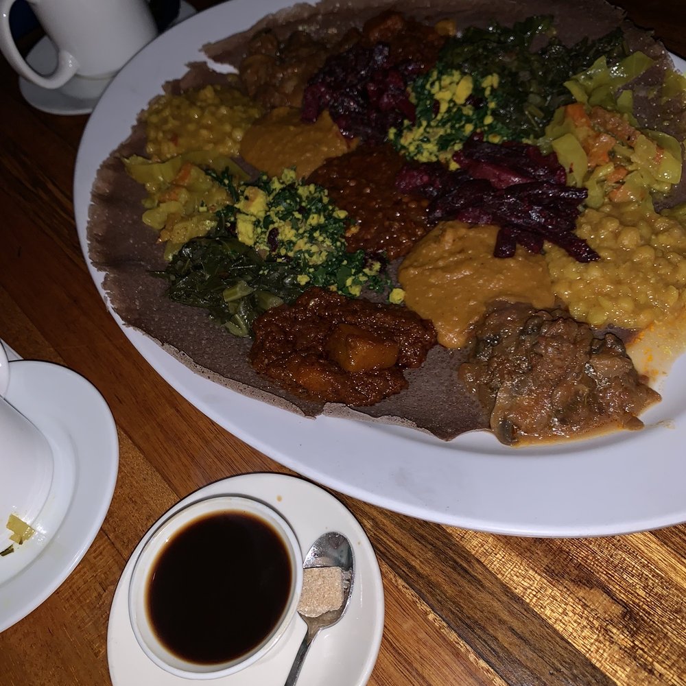 Bunna Cafe - Beyaynetu Feast for 2 Combo - Ethiopian Near Me - Brooklyn, New York Bunna Cafe - Beyaynetu Feast for 2 Combo - Ethiopian Near Me - Brooklyn, New York