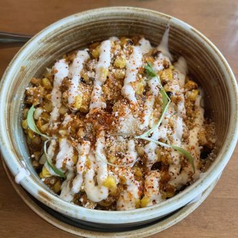 Lolas Longmeadow - Lazy man elote - did have a pile of the greens on top I removed first - Mexican Near Me - Longmeadow, Massachusetts