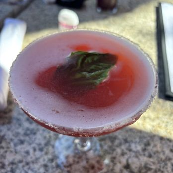 Ruggles Black - Mocktail with strawberry purée - delicious! - New American Near Me - Houston, Texas Ruggles Black - Mocktail with strawberry purée - delicious! - New American Near Me - Houston, Texas