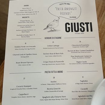 Giusti - Menu - Italian Near Me - Vancouver, British Columbia Giusti - Menu - Italian Near Me - Vancouver, British Columbia
