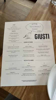 Menu photo 2 Giusti Vancouver, BC Menu photo 2 Giusti Vancouver, BC