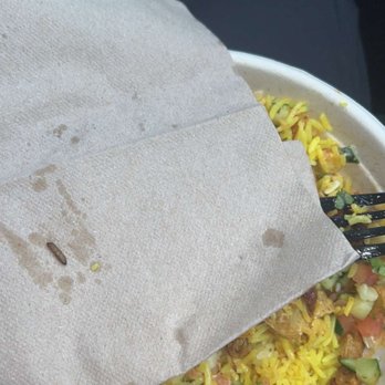 Naf Naf Grill - Dead Maggot Came From Rice! - Middle Eastern Near Me - Schaumburg, Illinois Naf Naf Grill - Dead Maggot Came From Rice! - Middle Eastern Near Me - Schaumburg, Illinois