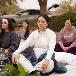 Trin Spa Skin and Wellness - In the zone... high vibrational meditation to raise
frequency and calm the inner state.