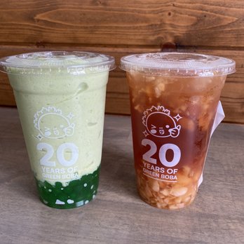 Tastea - Avocado Avalanche and Lychee Peachy - Bubble Tea Near Me - San Diego, California Tastea - Avocado Avalanche and Lychee Peachy - Bubble Tea Near Me - San Diego, California