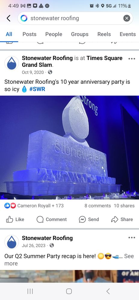 Slide of Stonewater Roofing