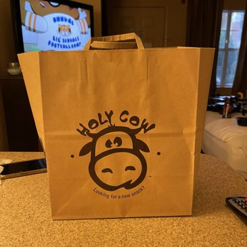Corn Dogs By Mr Cow - a brown paper bag with a cow on it - Hot Dogs Near Me - Atlanta, Georgia Corn Dogs By Mr Cow - a brown paper bag with a cow on it - Hot Dogs Near Me - Atlanta, Georgia