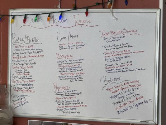 Menu photo 1 Jesus Mexican Taqueria Aurora, CO