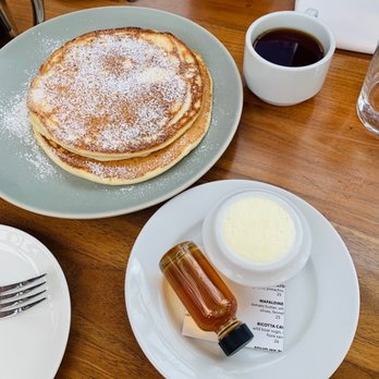 Redbird - BLD RICOTTA BLUEBERRY PANCAKES. I expected them to look different too, but I promise there's flavor! - New American Near Me - Los Angeles, California Redbird - BLD RICOTTA BLUEBERRY PANCAKES. I expected them to look different too, but I promise there's flavor! - New American Near Me - Los Angeles, California
