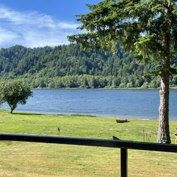 Umpqua River Inn & Suites - View from the back patio of the inn.