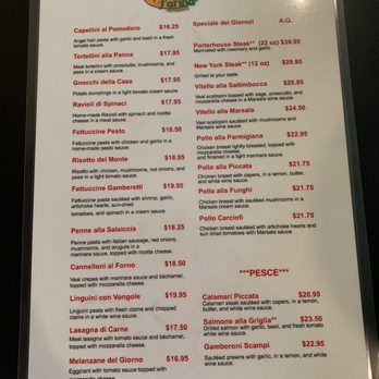 Acqua e Farina - Menu - Italian Near Me - Hayward, California