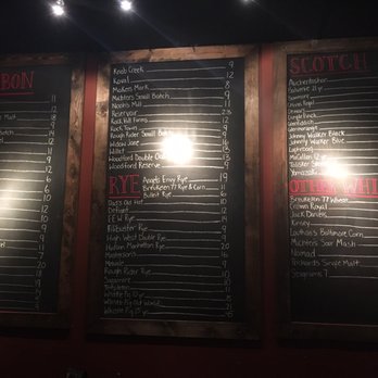 Wits End Saloon - Whiskey menu - Bars Near Me - Timonium, Maryland
