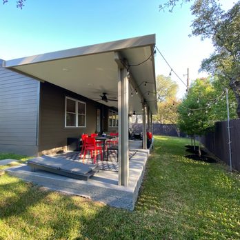 Signature Quality Patios - Solid Insulated Patio Cover in Austin, TX with Ceiling Fans & LED Lights - Patio Coverings Near Me - Austin, Texas Signature Quality Patios - Solid Insulated Patio Cover in Austin, TX with Ceiling Fans & LED Lights - Patio Coverings Near Me - Austin, Texas