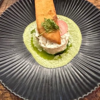 Old Vines - Crab salad with crostini and herb foam. - Wine Bars Near Me - Naples, Florida