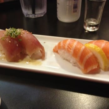 BAD Sushi - Albacore and salmon belly nigiri - Japanese Near Me - Los Angeles, California