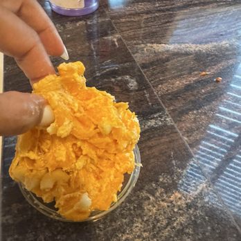 Popeyes Louisiana Kitchen - Pure melted cheese I pulled out or the Mac n cheese. - Fast Food Near Me - Norco, California