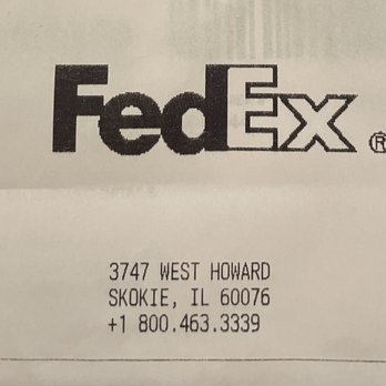 FedEx Ship Center - Receipt from my shipmemt 7-18-2026 - Shipping Centers Near Me - Skokie, Illinois FedEx Ship Center - Receipt from my shipmemt 7-18-2026 - Shipping Centers Near Me - Skokie, Illinois