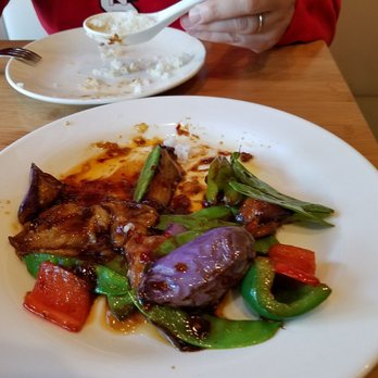 David's Dumpling & Noodle Bar - Garlic ginger eggplant - Chinese Near Me - Raleigh, North Carolina