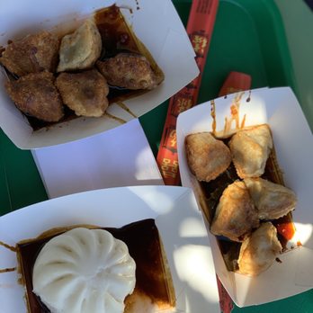 May Way Dumplings - Fried chicken and pork dumplings with a steamed veggie bun. - Chinese Near Me - Winston-Salem, North Carolina May Way Dumplings - Fried chicken and pork dumplings with a steamed veggie bun. - Chinese Near Me - Winston-Salem, North Carolina
