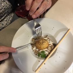Il Castello - Soft egg with ham and truffle.
