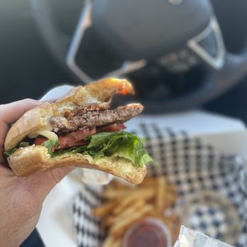 Pocket Burger Shack - Aloha Burger, Pineapple, Bacon, and pepper jack cheese. Face-hole stuffing goodness. This was mouthwatering amazing! - Burgers Near Me - Sunset Beach, California