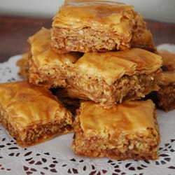 A Piece of Cake and Confections - Honey Drizzled Walnut Baklava