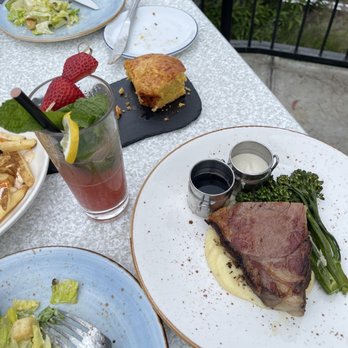 Orange Hill Restaurant & Events - See: the caesar salad Anthony plated separately for us as well as the prime rib which was so conveniently cut for the both of us to enjoy! - Steakhouses Near Me - Orange, California