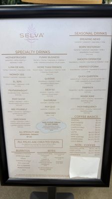 Menu photo 1 Selva Coffee House San Diego, CA