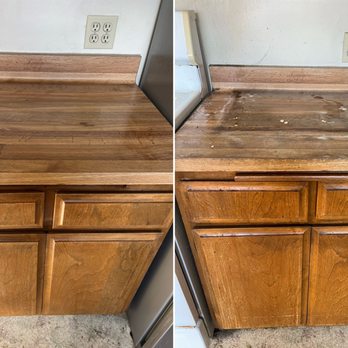 Keep It Klean - Kitchen counter before & after - Home Cleaning Near Me