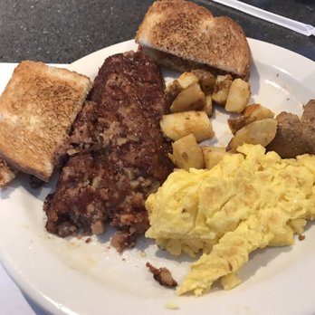 The Stables Restaurant - This was 2 eggs, home fries, toast, and corn beef hash. (Minus a few bites) - Breakfast & Brunch Near Me - Hadley, Massachusetts The Stables Restaurant - This was 2 eggs, home fries, toast, and corn beef hash. (Minus a few bites) - Breakfast & Brunch Near Me - Hadley, Massachusetts