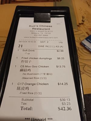 Menu photo 1 Kuo's Chinese Restaurant Midland, TX Menu photo 1 Kuo's Chinese Restaurant Midland, TX