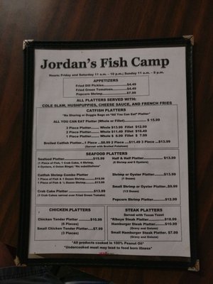 Menu photo 4 Jordan's Fish Camp State Line, MS Menu photo 4 Jordan's Fish Camp State Line, MS