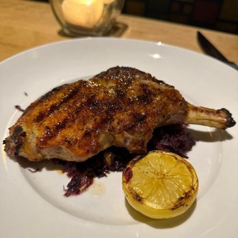 Seasons 52 - Wood-Grilled Dry-Rubbed Pork Chop - New American Near Me - Costa Mesa, California Seasons 52 - Wood-Grilled Dry-Rubbed Pork Chop - New American Near Me - Costa Mesa, California