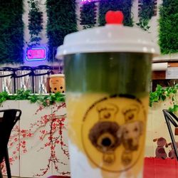 Delish Kitchen 108 Powell Blvd - Mango&Matcha tea