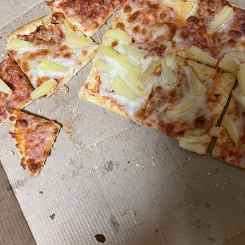 Marco's Pizza - Supposed to be a pizza but as you can see it's all cut up in small pieces instead of slices. - Pizza Near Me - Las Vegas, Nevada
