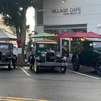 Village Cafe - Model A cars parked in front of Village Cafe. - American Near Me - Long Beach, California Village Cafe - Model A cars parked in front of Village Cafe. - American Near Me - Long Beach, California