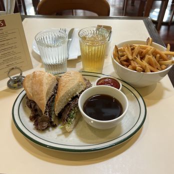 Agnes and Sherman - Beef dip sandwich with french fries - Diners Near Me - Houston, Texas