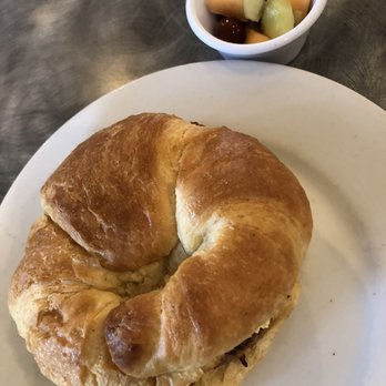 Peach Valley Cafè - Cafe Croissant sub turkey sausage. Comes with a small cup of fruit - Breakfast & Brunch Near Me - Gainesville, Florida Peach Valley Cafè - Cafe Croissant sub turkey sausage. Comes with a small cup of fruit - Breakfast & Brunch Near Me - Gainesville, Florida