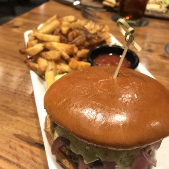 BRU Burger Bar - Carmel - Provençal burger and fries - Burgers Near Me - Carmel, Indiana