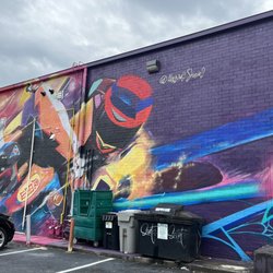 Abstract Motorcycle Mural
