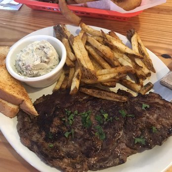 98 Bar-B-Que - Steak with fries and potato salad - Barbeque Near Me - Santa Rosa Beach, Florida 98 Bar-B-Que - Steak with fries and potato salad - Barbeque Near Me - Santa Rosa Beach, Florida