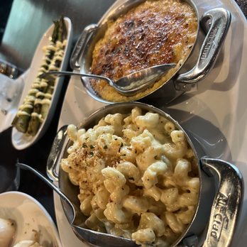 Ray's On the River - 4 cheese Mac & Cheese & Corn Creme Brulee - Seafood Near Me - Sandy Springs, Georgia Ray's On the River - 4 cheese Mac & Cheese & Corn Creme Brulee - Seafood Near Me - Sandy Springs, Georgia