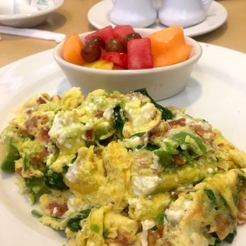 Brunch Cafe-Huntley - South beach scramble with feta instead of Monterrey jack. Got fruit on the side. This was incredible. Definitely recommend - Breakfast & Brunch Near Me - Huntley, Illinois Brunch Cafe-Huntley - South beach scramble with feta instead of Monterrey jack. Got fruit on the side. This was incredible. Definitely recommend - Breakfast & Brunch Near Me - Huntley, Illinois