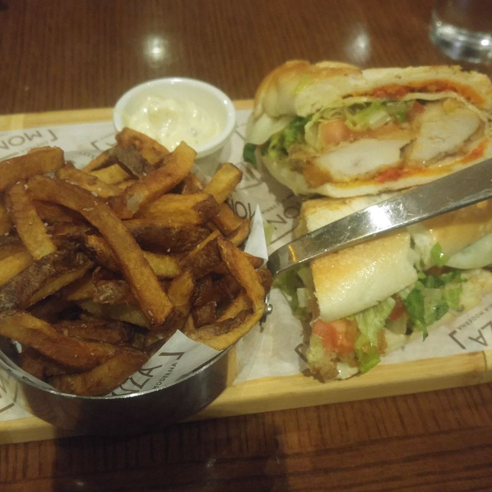 Enoteca Monza - Cotoletta panini with fries - Pizza Near Me - Montreal, Quebec